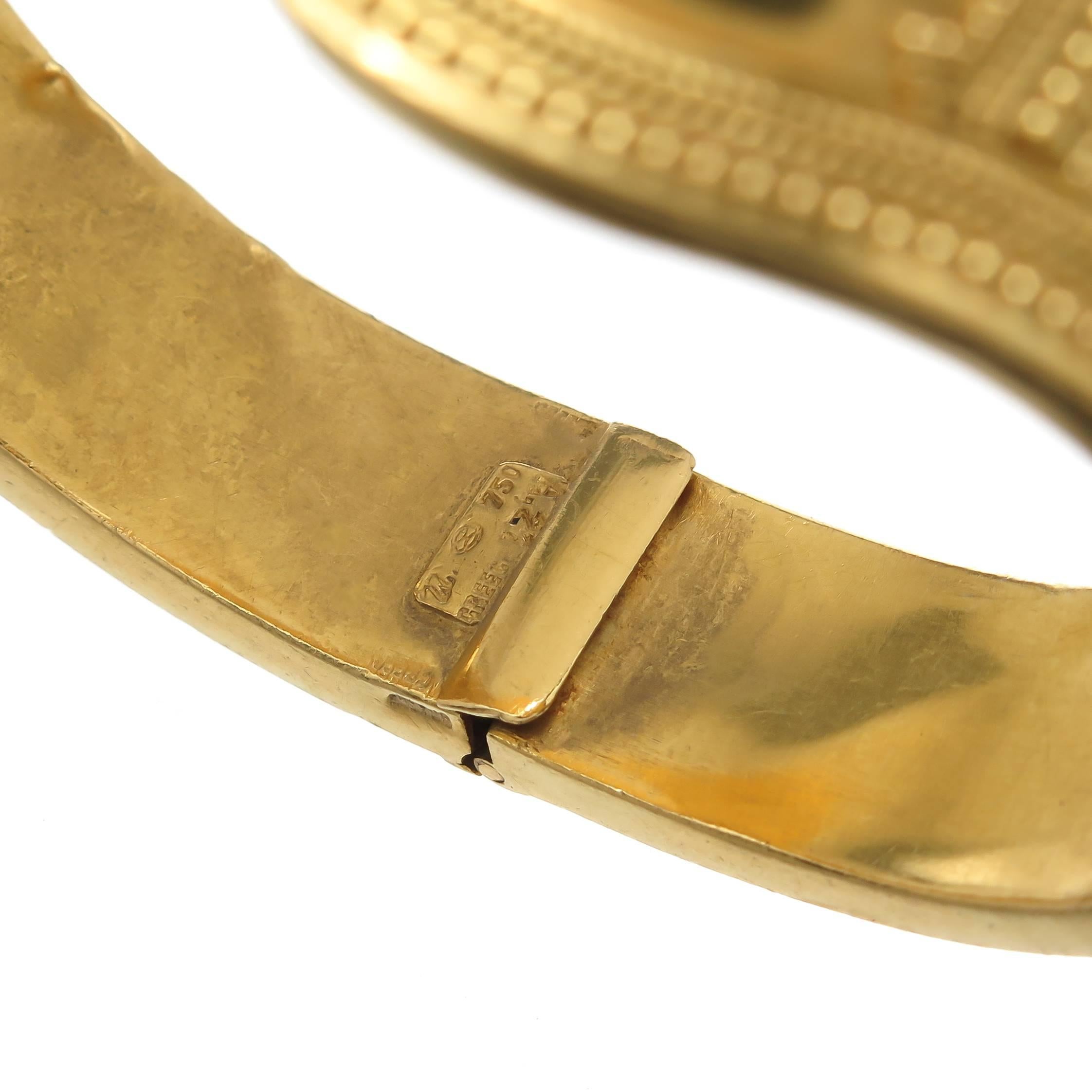 Women's Lalaounis Gold Bangle Bracelet