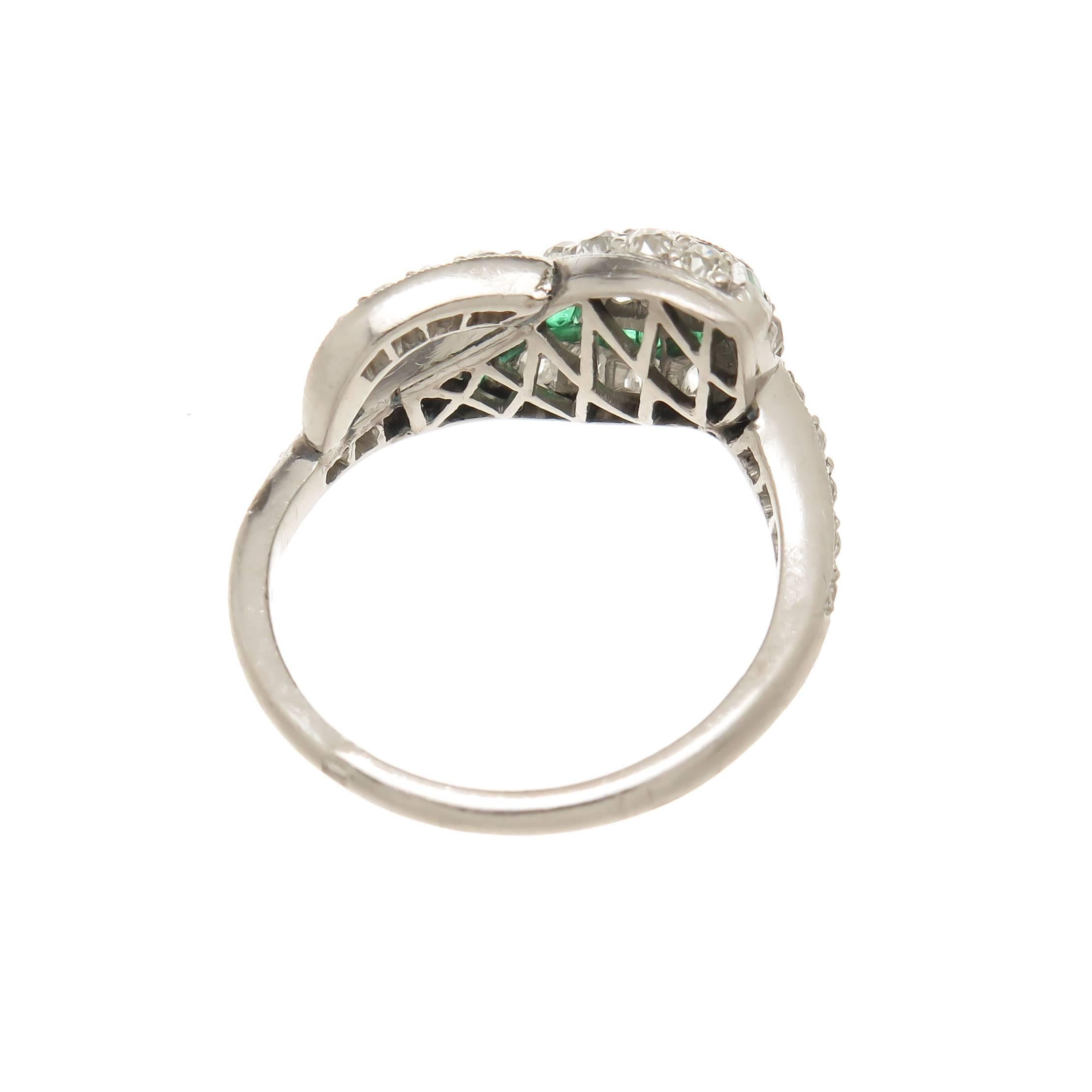 emerald snake ring