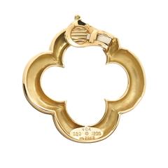 Van Cleef & Arpels Large Gold Alhambra Earrings