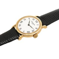 Patek Philippe Lady's Yellow Gold Calatrava Quartz Wristwatch Ref 4819