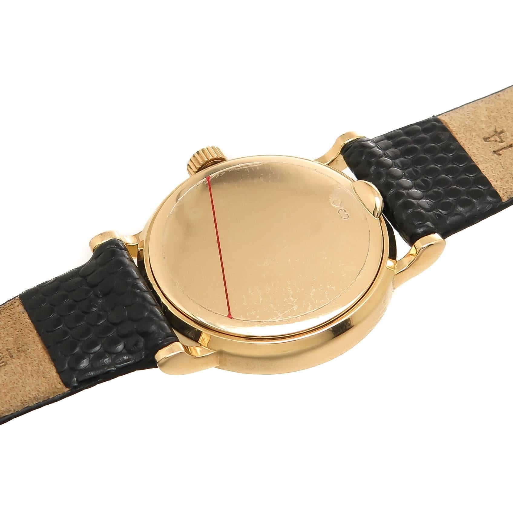 Patek Philippe Lady's Yellow Gold Calatrava Quartz Wristwatch Ref 4819 In Excellent Condition In Chicago, IL