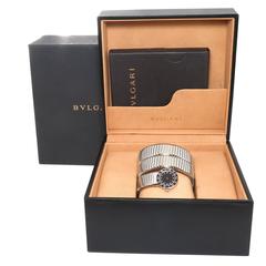 Bulgari Stainless Steel Serpenti Quartz Snake Bracelet Wristwatch