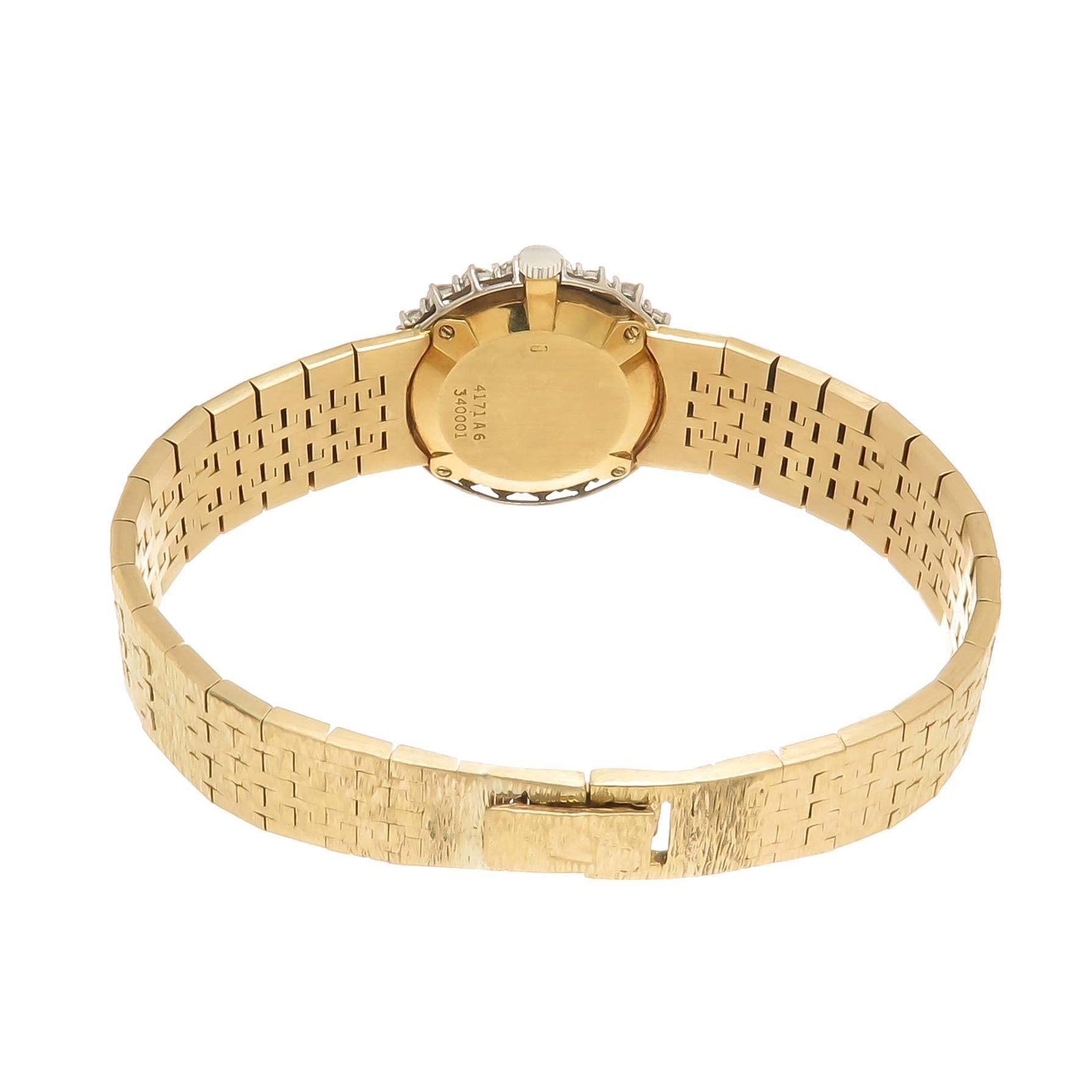 Women's Piaget Lady's Yellow Gold Diamond Wristwatch