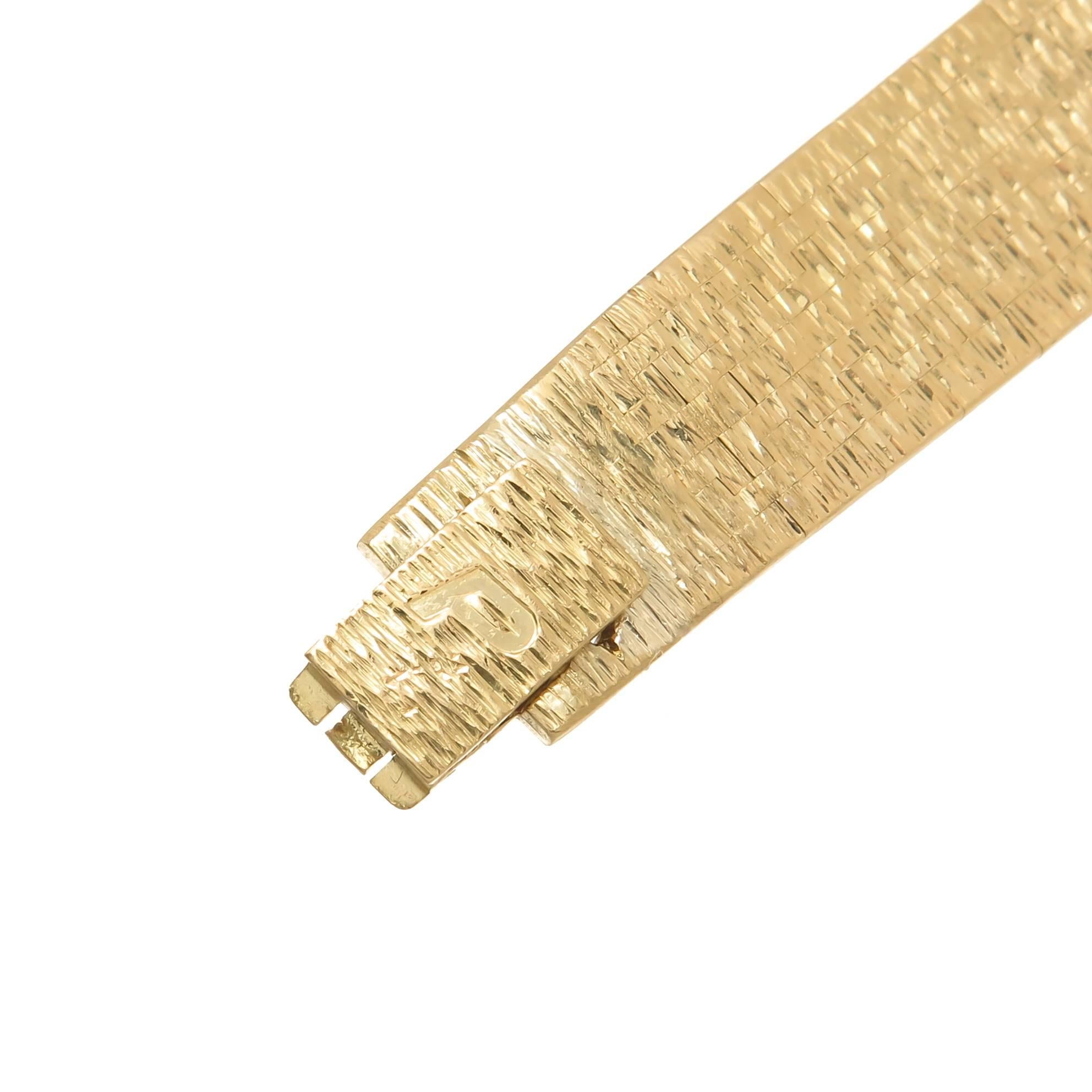 Piaget Lady's Yellow Gold Diamond Wristwatch 1