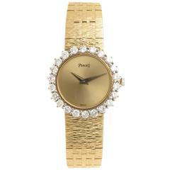 Piaget Lady's Yellow Gold Diamond Wristwatch