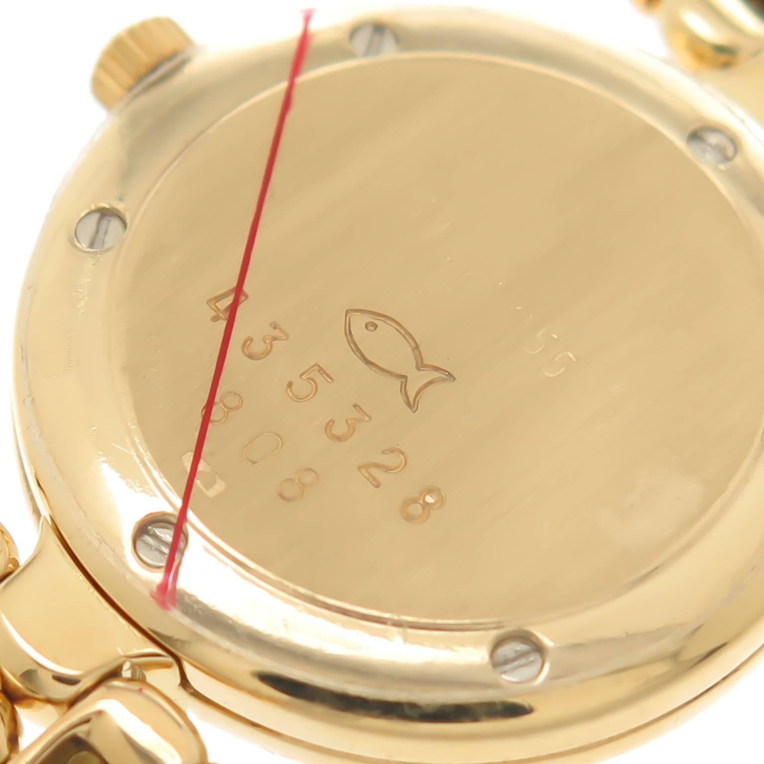 Chopard Lady's Yellow Gold Diamond Quartz Wrist Watch  1