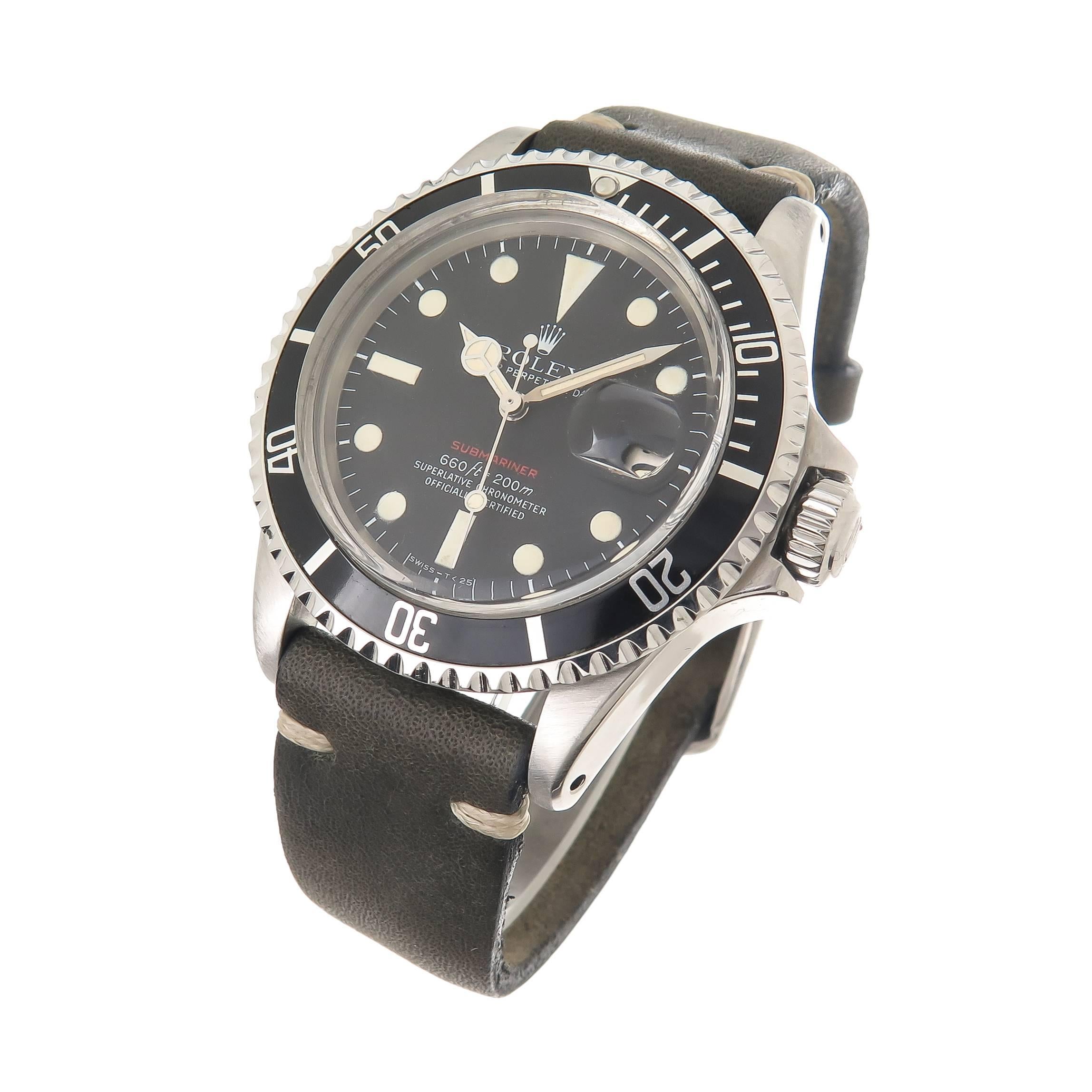 1970 Rolex, Reference 1680 Submariner with Original Red 