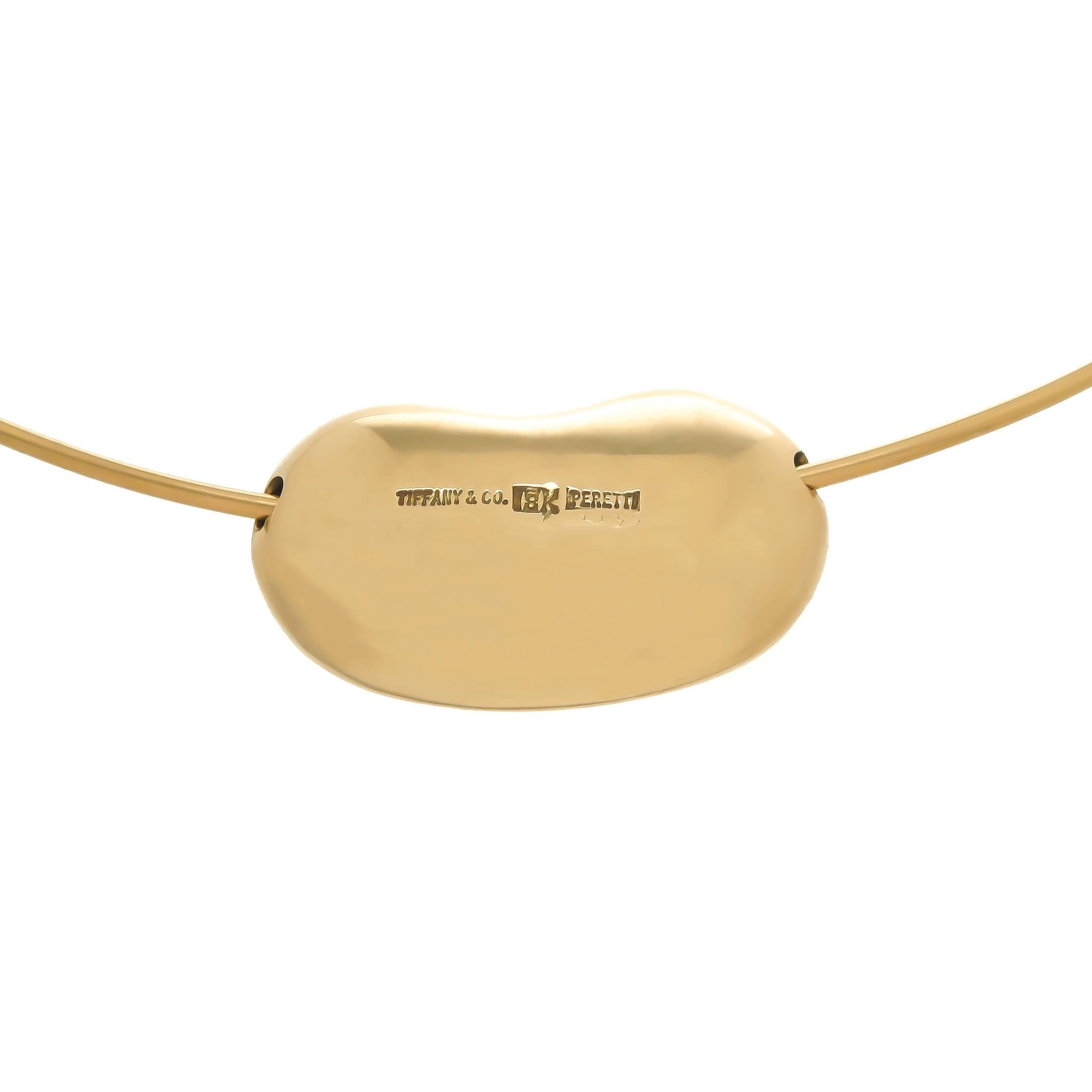 elsa peretti large bean necklace