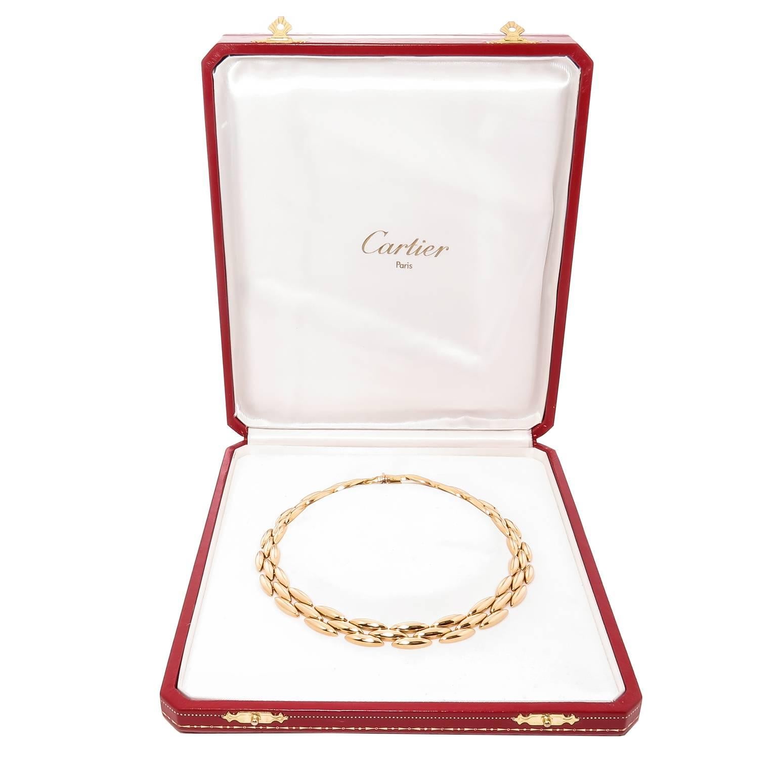 Cartier Gentiane Gold Link Necklace at 1stDibs | cartier gentiane ...