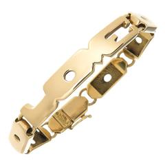 Henry Dunay Gold "Love" Bracelet 6