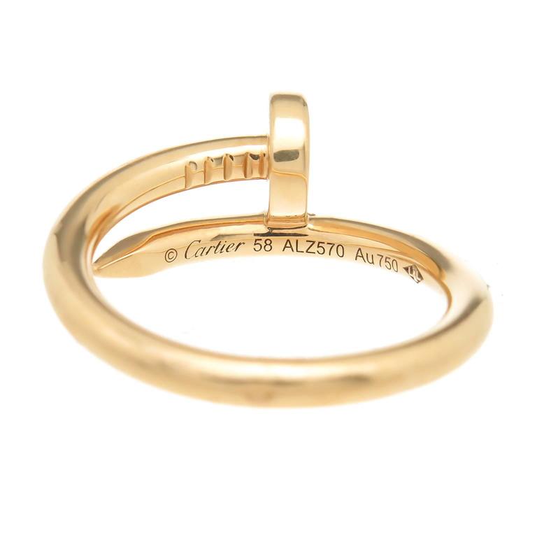 Cartier Juste Un Clou Gold Nail Ring at 1stdibs