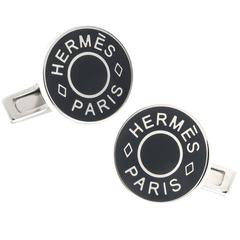 Hermes Enamel logo Cufflinks
