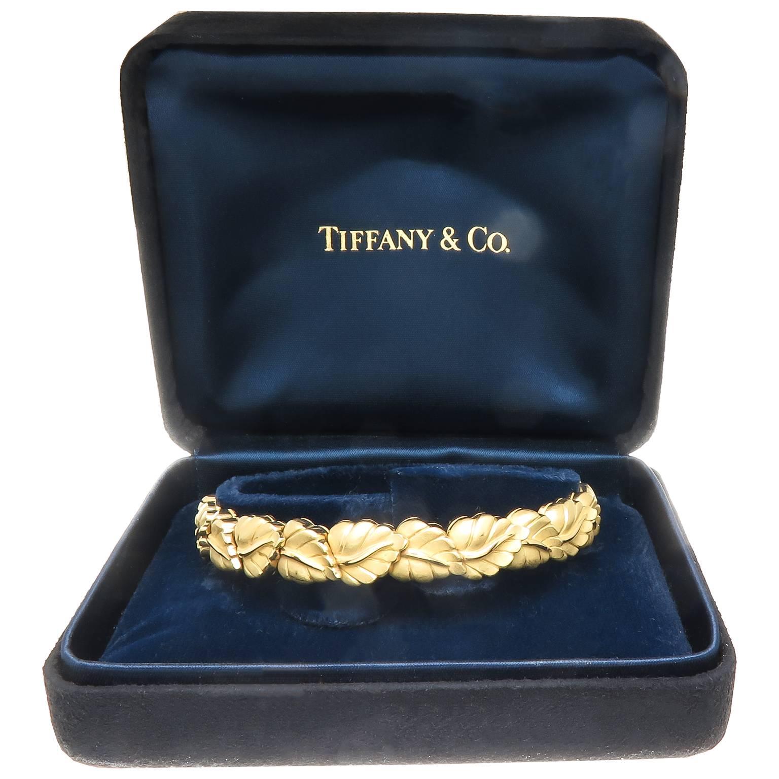 gold leaf bracelet