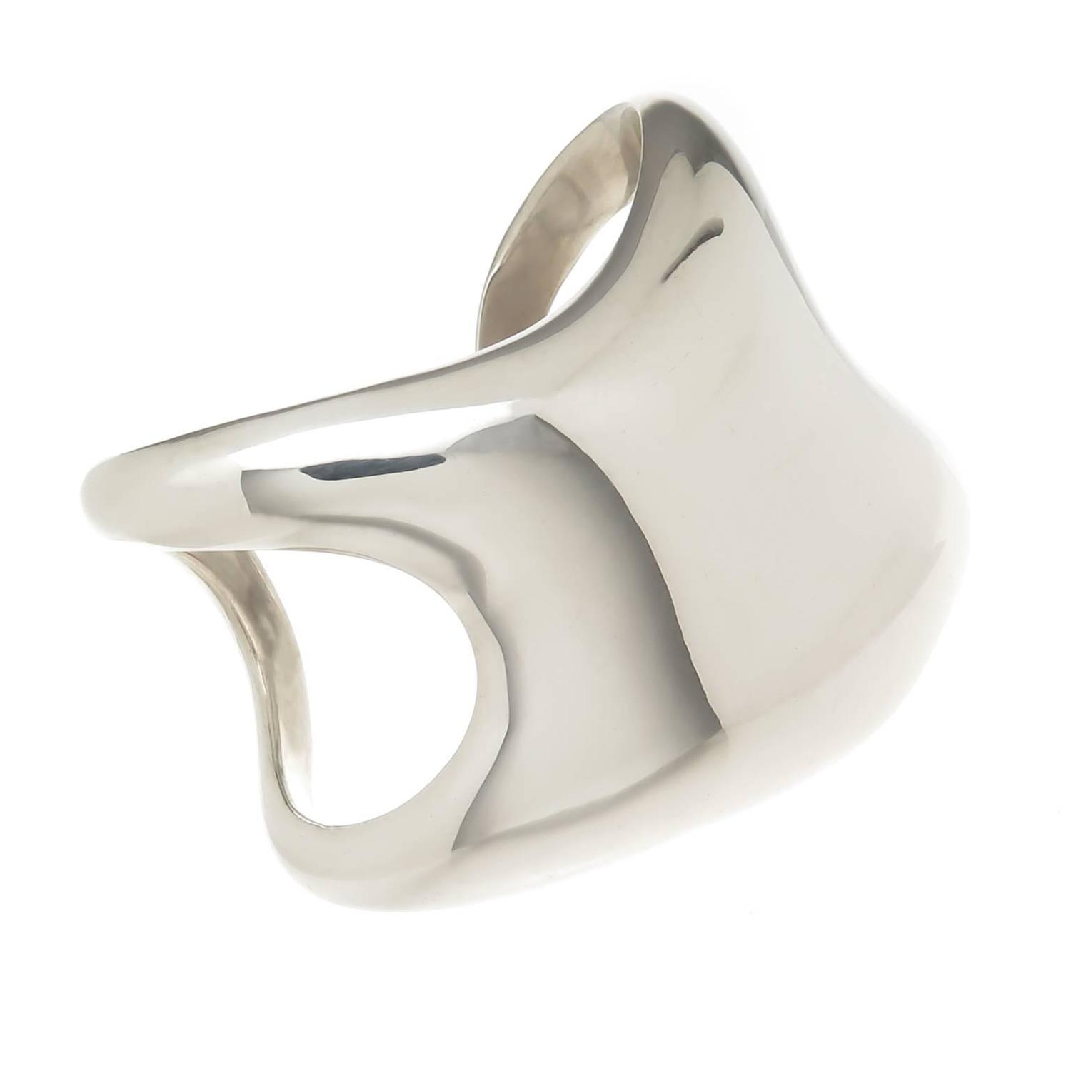 Elsa Peretti Silver Bone Cuff Bracelet 