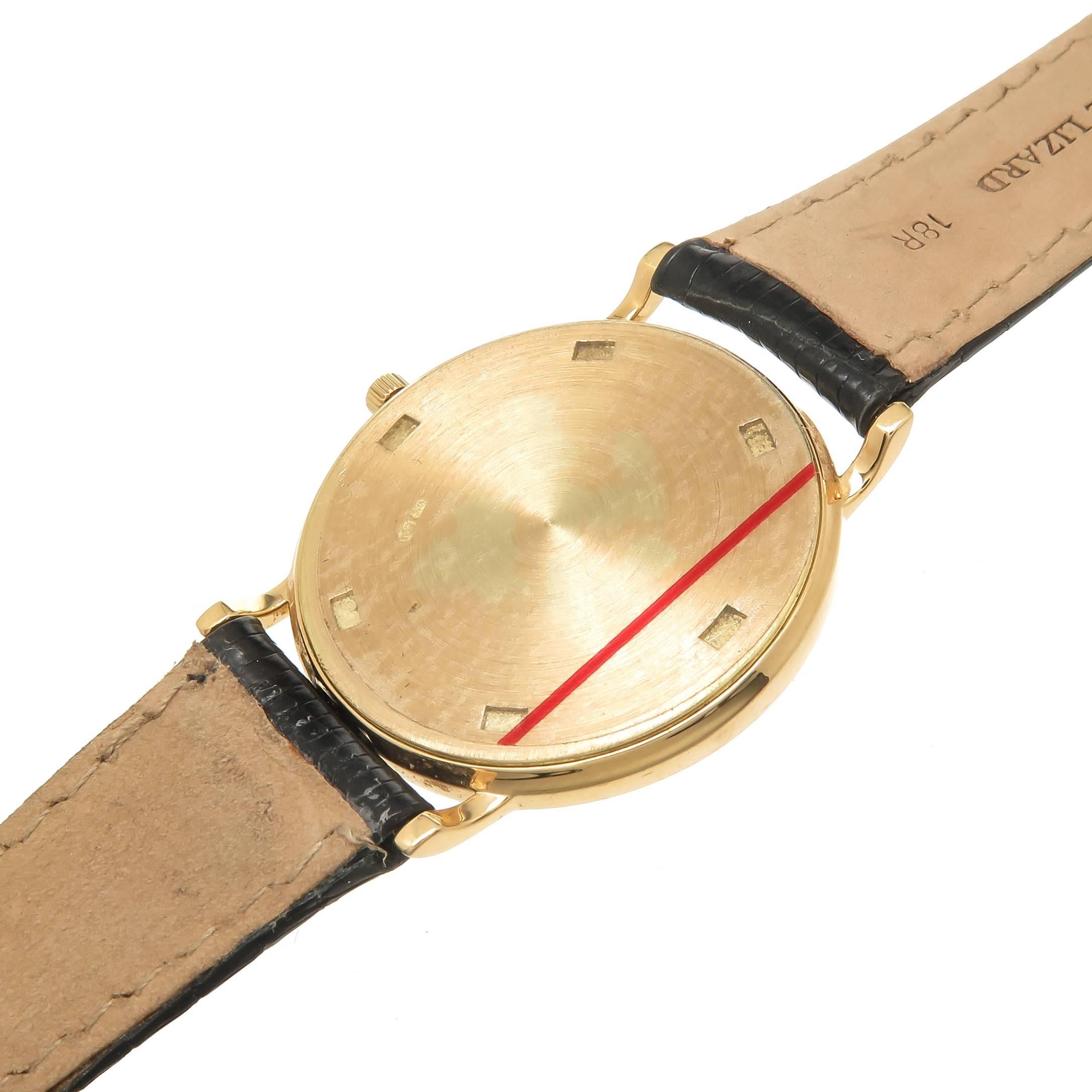 Patek Philippe Yellow Gold Calatrava Manual Wind Wristwatch In Excellent Condition In Chicago, IL