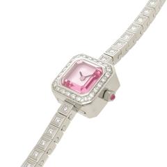 Corum Ladies Stainless Steel Diamond Sugar Cube Quartz Wristwatch