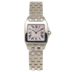 Cartier Ladies Stainless Steel Mother-of-Pearl Dial Demoiselle Quartz Wristwatch