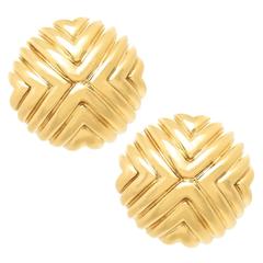 Cartier Gold Button Earrings 6