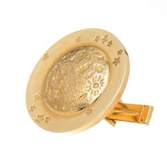1969 Tiffany & Co. Gold Moon Walk Cufflinks