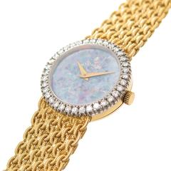 Corum Ladies Yellow Gold Diamond Opal Quartz Wristwatch