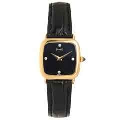 Retro Piaget Ladies Yellow Gold Diamond Wristwatch