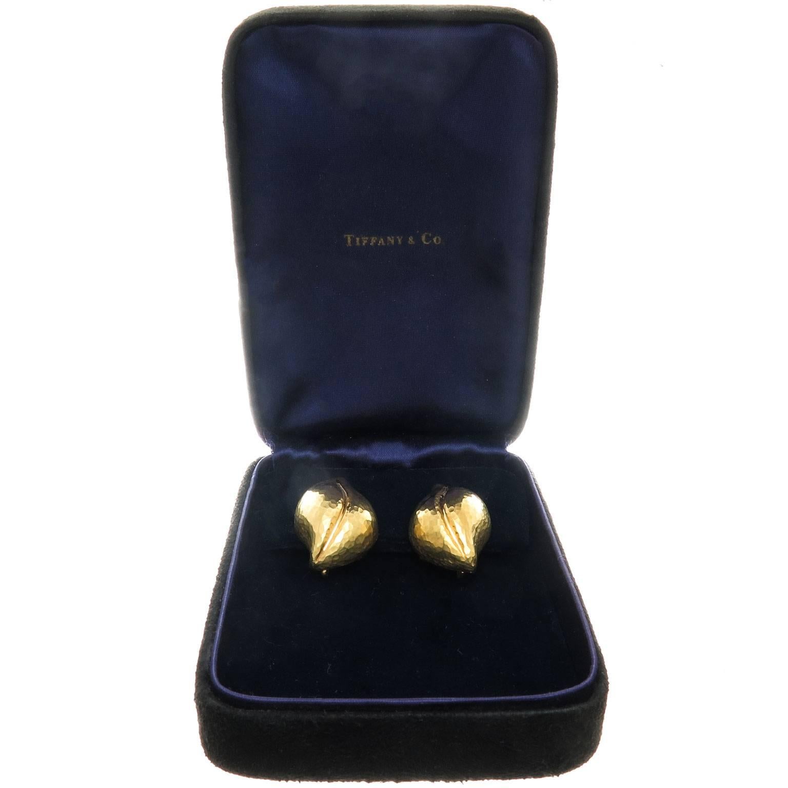 Women's Tiffany & Co. Paloma Picasso Hammered Gold Leaf earrings