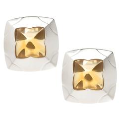 Bulgari Pyramid Citrine Gold Earrings 3