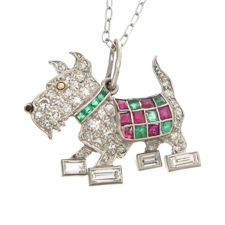 diamond dog pendant