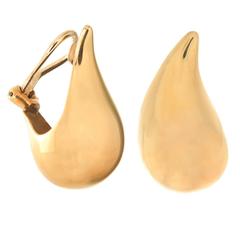 Tiffany & Co. Elsa Peretti Gold Teardrop Earrings 