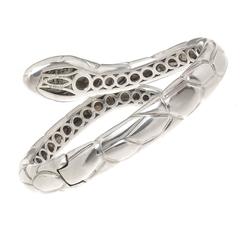 Sonia B Diamond Silver Gold Snake Bracelet