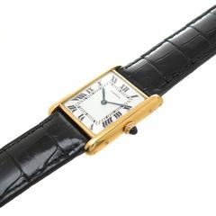 Cartier Yellow Gold Classic Tank Wrist watch
