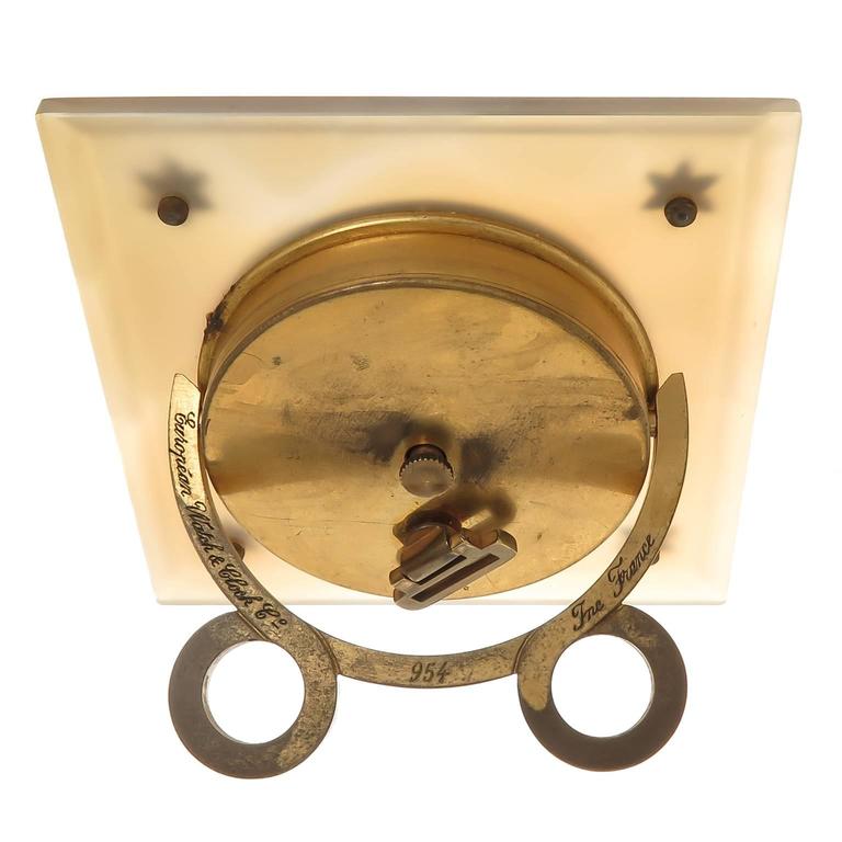 Cartier EWC Agate Enamel and Diamond set Desk Clock at 1stDibs