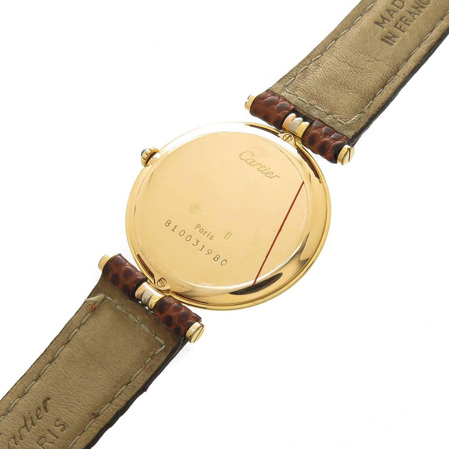 Cartier Tri Color Trinity Quartz Wrist watch In Excellent Condition In Chicago, IL