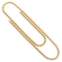 1960s Money Rope Work Gold Clip 