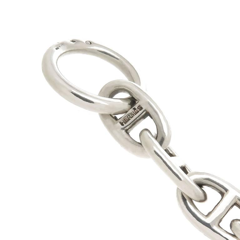 Hermes Sterling Silver Chaine D'Ancre Link Bracelet at 1stDibs hermes