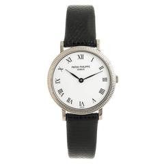 Patek Philippe Ladies Ref 4819 White Gold Calatrava Quartz Wrist watch