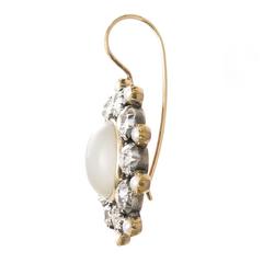Pendientes conmemorativos georgianos de oro, plata y diamantes