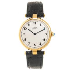 Cartier Large Vermeil Must de Cartier vendome Quartz Wrist Watch