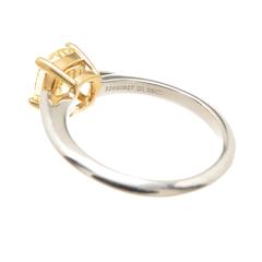 Tiffany & Co. 1.06 Fancy Intense Yellow Cushion Diamond Engagement Ring