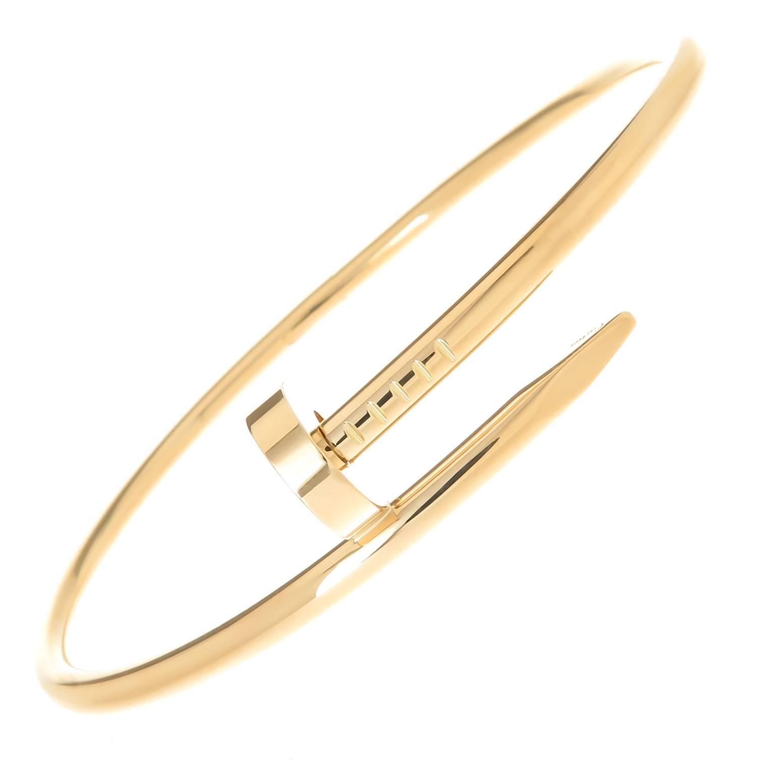 Cartier Juste Un Clou Yellow Gold Nail Bracelet