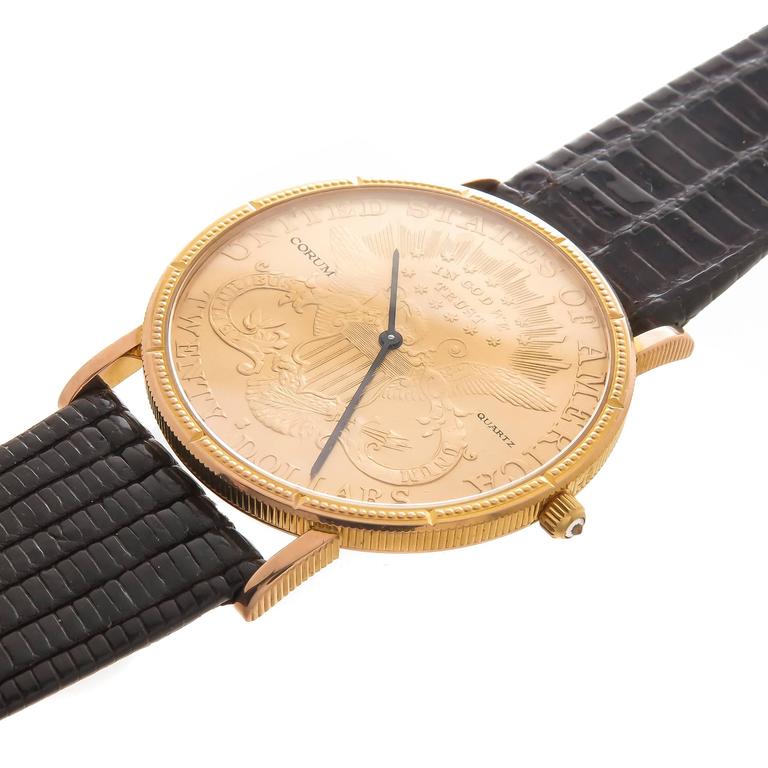 corum $20 gold coin watch quartz corum $20 gold coin watch quartz