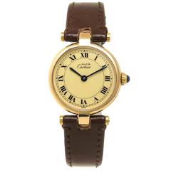 Cartier Ladies Vermeil Vendome Quartz Wristwatch