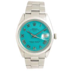 Rolex Steel Model 1500 Gents Automatic Wristwatch Custom Dial