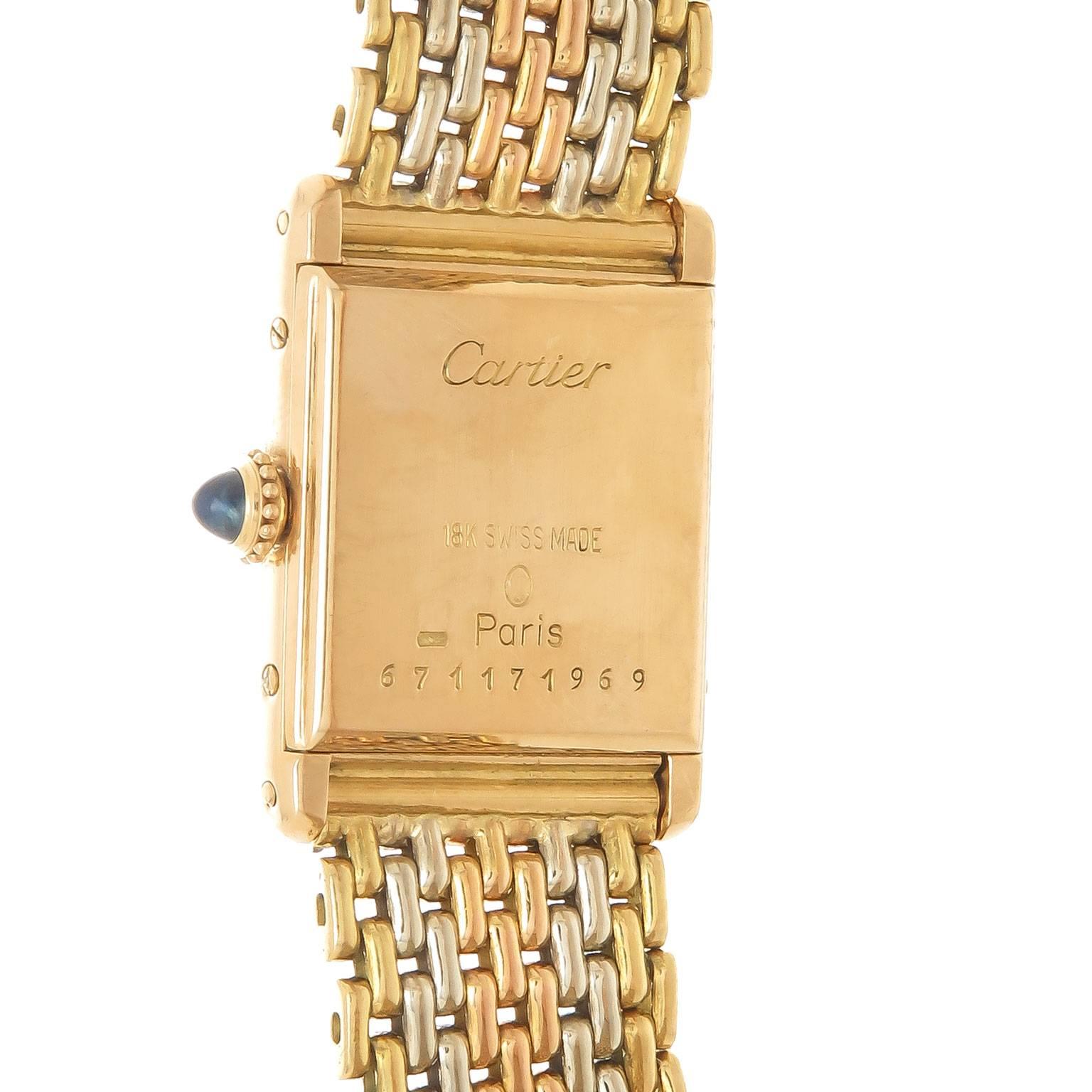 cartier gold bracelet watch