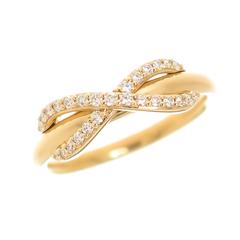 Tiffany & Co. Infinity Collection Diamond Yellow Gold Ring