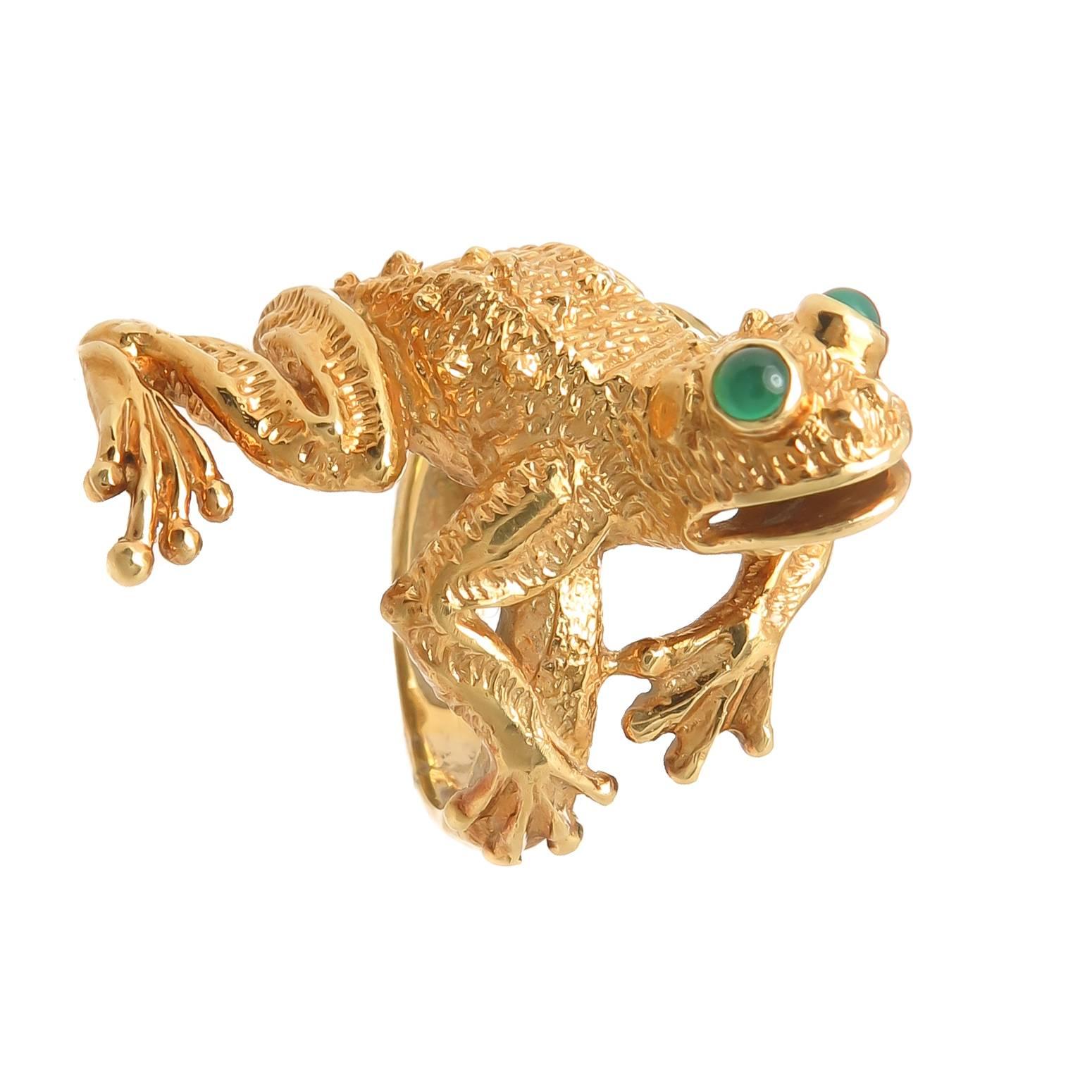frog ring gold