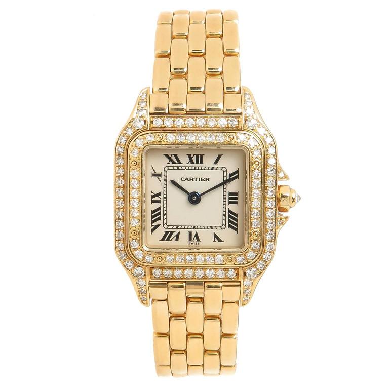 cartier 24k gold watch