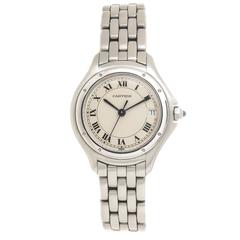 Vintage Cartier Ladies Stainless Steel Classic Cougar Quartz Wristwatch