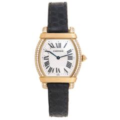 Cartier Ladies Yellow Gold Diamond Tortue Chinoise Quartz Wristwatch