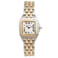 Cartier Ladies Yellow Gold Stainless Steel Panther Quartz Wristwatch